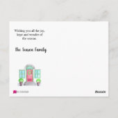 Kerst-tehuis Briefkaart (Achterkant)