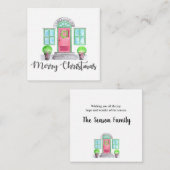 Kerst-tehuis Informatiekaartje (Voorkant / Achterkant)