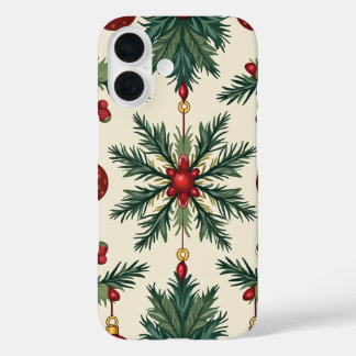 Kerst Telefoon Case, Apple iPhone 16 iPhone 16 Hoesje