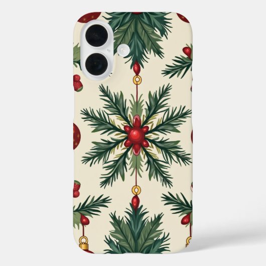 Kerst Telefoon Case, Apple iPhone 16 Case-Mate iPhone Case (Achterkant)