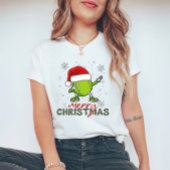 Kerst Tennisbal Dabbing Grappig T-shirt