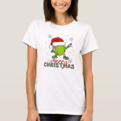 Kerst Tennisbal Dabbing Grappig T-shirt (Voorkant)