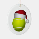 Kerst Tennisbal Keramisch Ornament (Rechts)