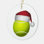Kerst Tennisbal Keramisch Ornament (Links)