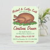 Kerst-Thanksgiving feestdag in Turkije Kaart (Staand voorkant)