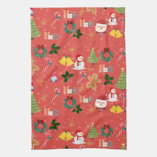 kerst theedoek (Verticaal)