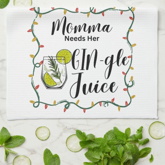 Kerst Theedoek - GINgle Juice (Gevouwen)