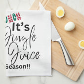 Kerst Theedoek - Het is Jingle Juice Seizoen (Quarter Fold)