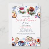 Kerst theefeest vrijgezellenfeest sjabloon kaart (Voorkant)