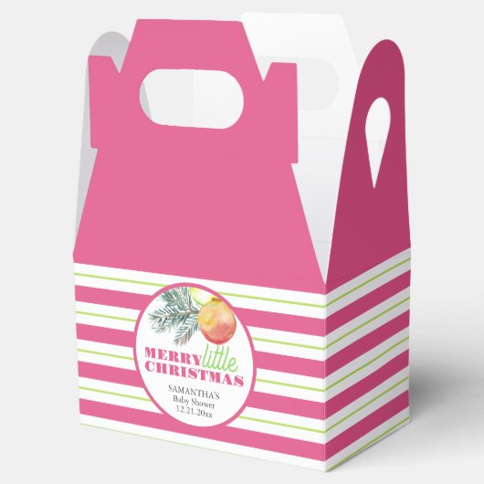 Kerst Thema Baby shower Favor Boxes Bedankdoosjes (Geopend)