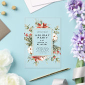 Kerst Thema Bloemen Lijst Vakantie Party Acryl Uitnodigingen (Insitu (Huwelijk))