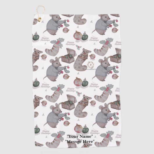 Kerst Thema Boganhues kinderkamer print handdoek (Voorkant)