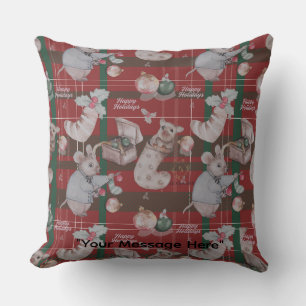 Kerst Thema Boganhues Print Kussen