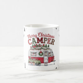 Kerst thema camping koffiemok