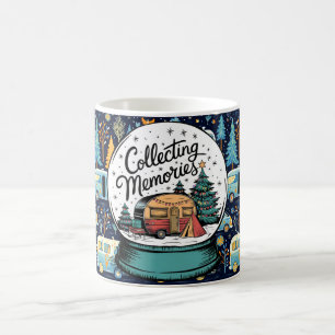 Kerst thema camping koffiemok