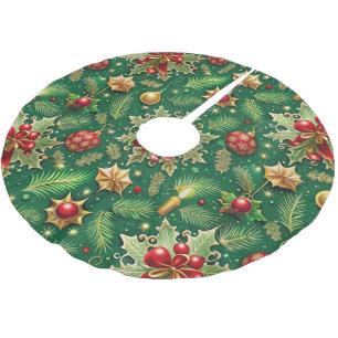 Kerst Thema Festieve Kleurrijke Patroon Kerstboom Rok