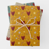 Kerst Thema Hand-getekend Naadloos Patroon Inpakpapier Vel (In situ)