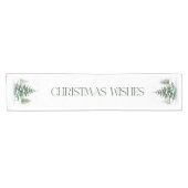 Kerst Thema Kerstwensen Retro Typografie Korte Tafelloper (Horizontaal)