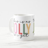 Kerst thema Koffie Mok (Voorkant links)