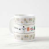 Kerst thema koffie mok, koffiemok (Voorkant links)