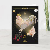 Kerst Thema Luxe Print Boganhuis Kaart (Voorkant)