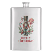 Kerst Thema Notenkraker Snoep Cane Aangepaste teks Flacon (Voorkant)