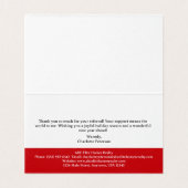 Kerst Thema Onroerend goed Referral Kaart (Binnenkant ongevouwen)