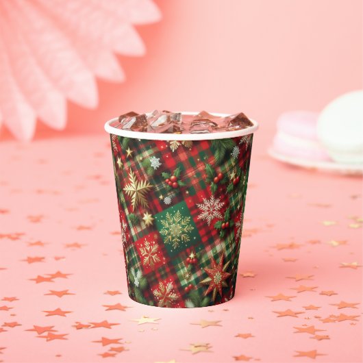 Kerst-thema Papieren Bekers (Insitu)