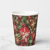 Kerst-thema Papieren Bekers (Rechts)