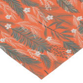 Kerst thema patroon groen witte bloemen korte tafelloper (Hoek)