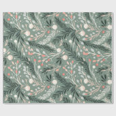 Kerst thema patroon vakantie symbolen cadeaupapier (Vlak)