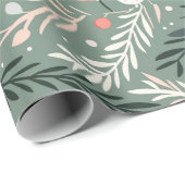 Kerst thema patroon vakantie symbolen cadeaupapier (Rol Hoek)