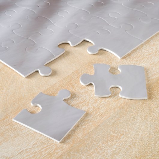 Kerst thema zwangerschap aankondiging legpuzzel (Zijkant)