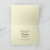 Kerst Theme Tree Rendier Gifts Quilted Look Feestdagen Kaart (Binnen)