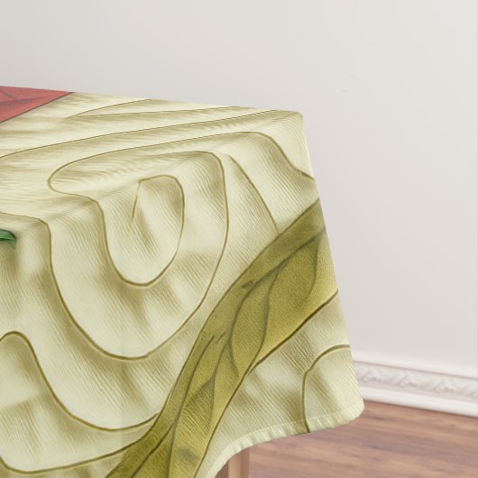 Kerst Theme Tree Rendier Gifts Quilted Look Tafelkleed (Voorbeeld)