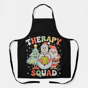 Kerst Therapie Team SLP OT PT Bemanning Kerstman X Schort