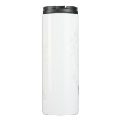 Kerst thermische tumbler kabouter met cadeaus thermosbeker (Achterkant)