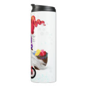 Kerst thermische tumbler kabouter met cadeaus thermosbeker (Geroteerd rechts)