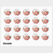 Kerst thuis gebakken cookies pakket sticker (Vel)