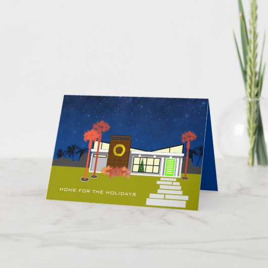 Kerst - Thuis voor de Feestdagen Kaart (Voorkant)