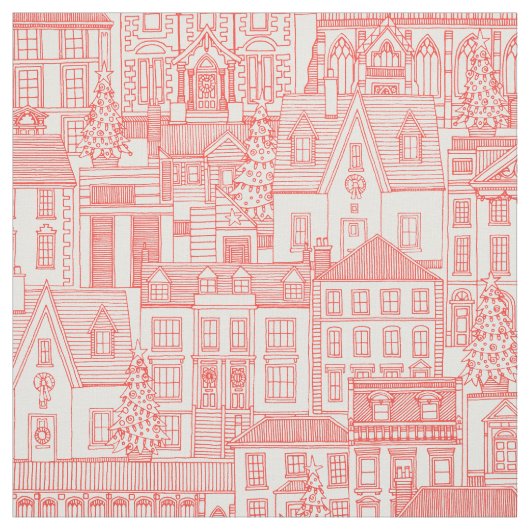 kerst tijd rode parel stof (Swatch)