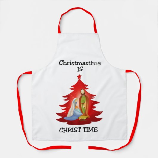 Kerst Tijd Schort (Voorkant)