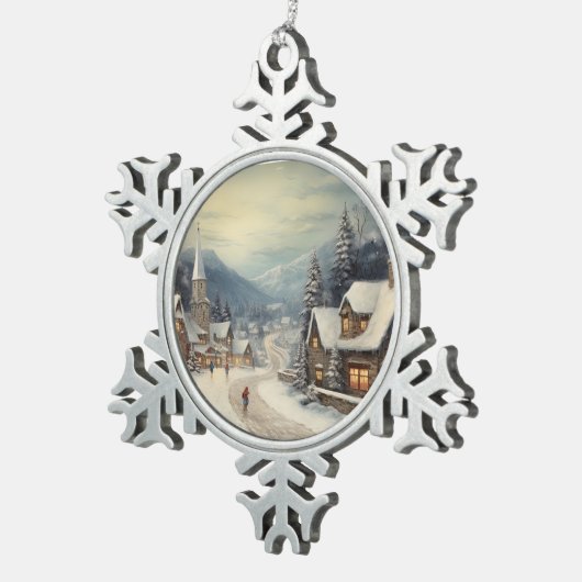  kerst tin sneeuwvlok ornament (Rechts)