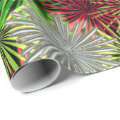 Kerst Tinsel PomPoms - Rood, Groen en Wit Cadeaupapier (Rol Hoek)