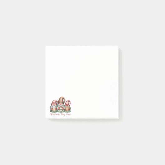 Kerst Tiny Crew Kabouter Post-it® Notes (Voorkant)