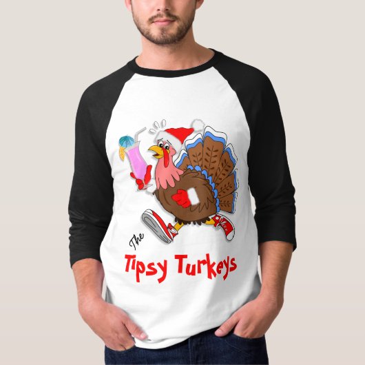 Kerst Tipsy Turkije - Post-Run T-shirt (Voorkant)