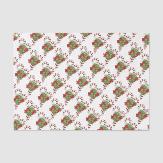 Kerst Tissue Papier/Candy Canes Tissuepapier (Voorkant)