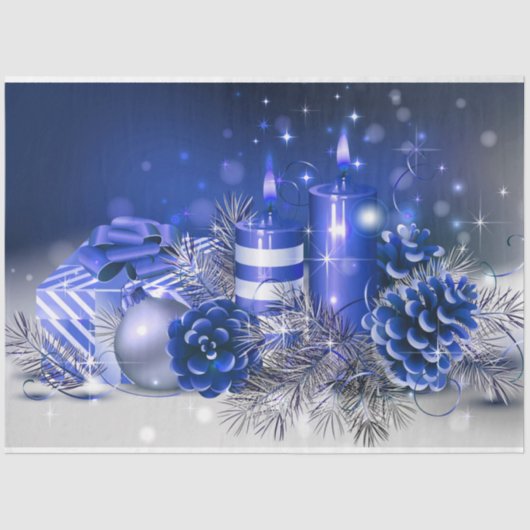 Kerst Tissue Papier/Kaarsen Tissuepapier (Voorkant)