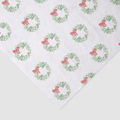Kerst Tissue Papier Rode en groene krans (Detail)