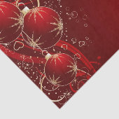 Kerst Tissue Papier/Rode Ornamenten Tissuepapier (Detail)